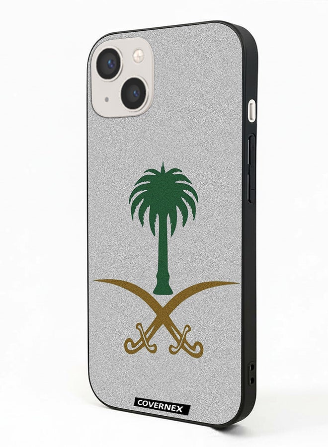 Covernex غطاء حماية آيفون 13 من أبل مزخرف بشعار المملكة العربية السعودية - Image 1