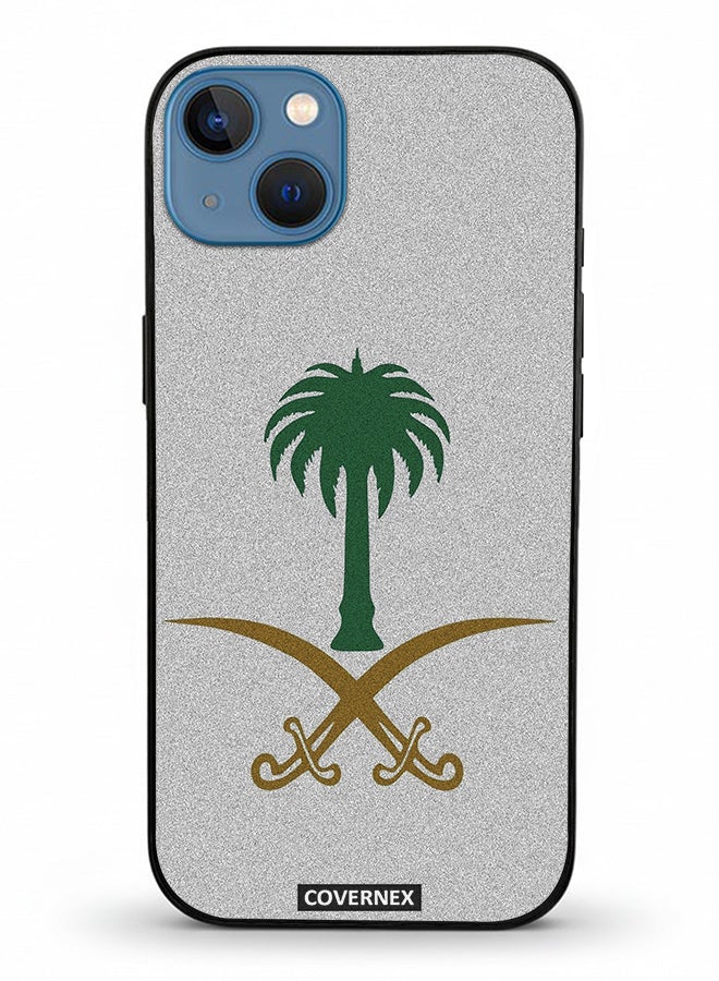 Covernex غطاء حماية آيفون 13 من أبل مزخرف بشعار المملكة العربية السعودية - Image 2