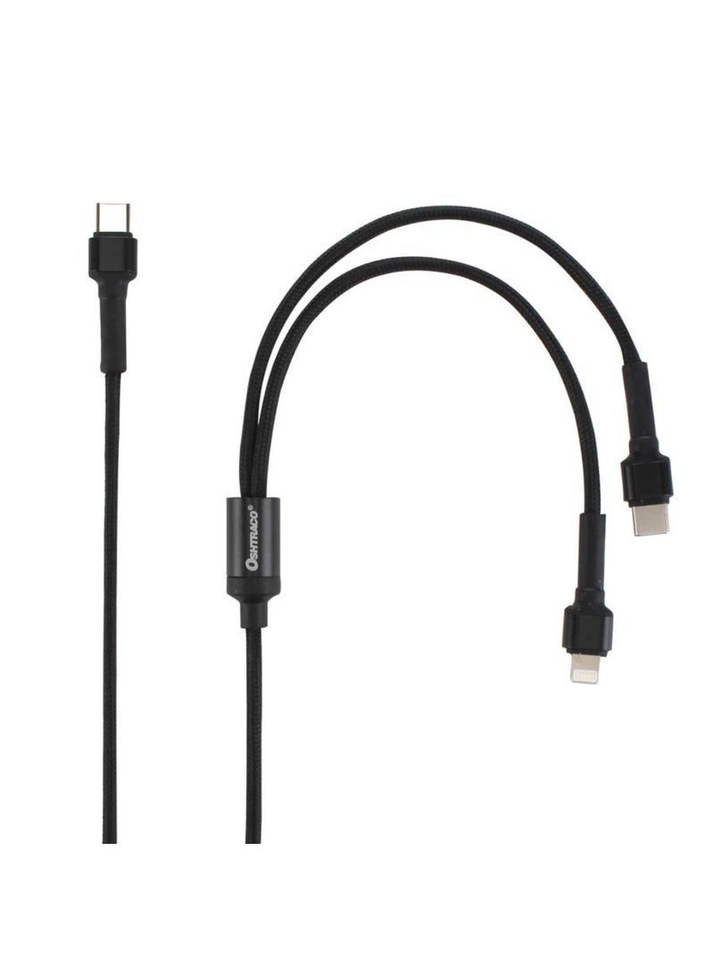 Oshtraco Dual Pin Type C to Type C IPhone Cable 1.5m