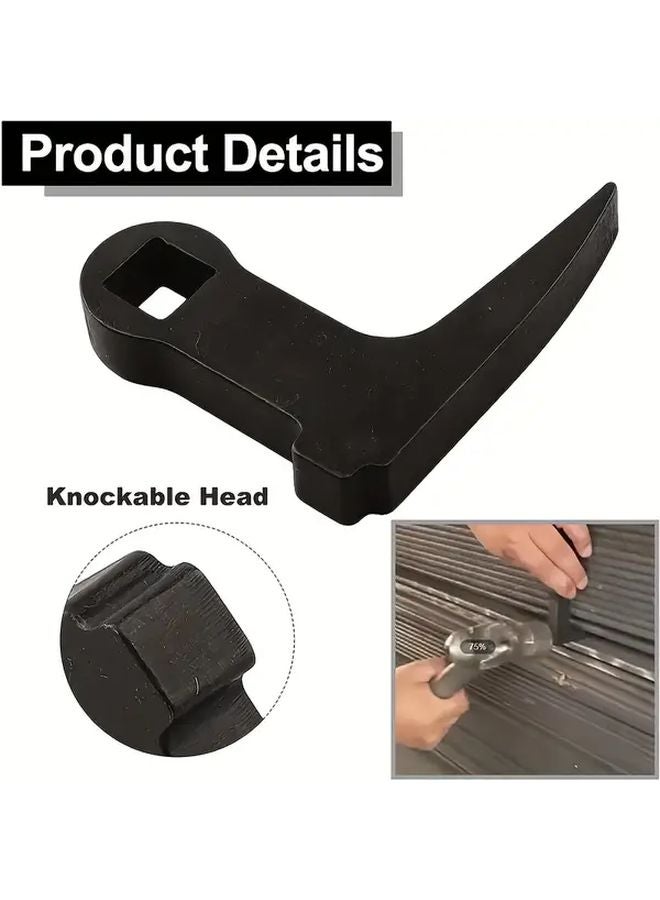 1pc 1 2 Inch Drive 90 Degree Bent Pry Bar Adapter Head Heavy Duty Socket Wrench Tool - Image 5