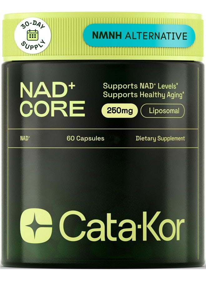Cata-Kor NMNH Supplement Alternative - Liposomal NAD CORE LipoNAD 250mg - 30-Day Supply - High Purity NAD Supplement for Anti-Aging, Energy, Focus - 60 Capsules - Image 1