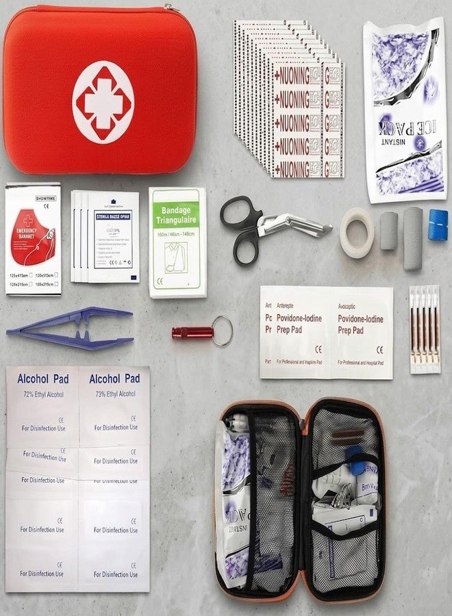 Rangchhelo 44PCS First Aid Kit Portable Emergency Medical Kit – Compact Safety Box for Car, School & Travel, Essential Supplies for Cuts, Injuries & Daily Emergency Preparedness - Image 1