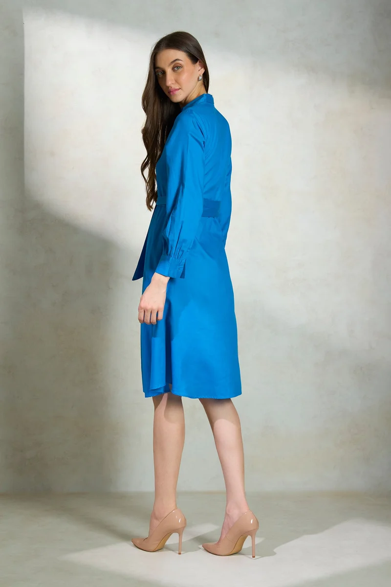 Virgio Lyocell Midi Workwear Dresses for Women