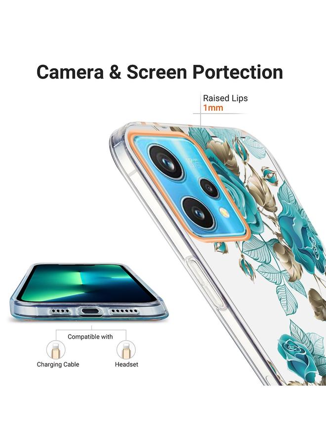 اس-توب جراب لهاتف OPPO Realme 9 Pro+ 5G Ring IMD Flowers TPU - Image 4