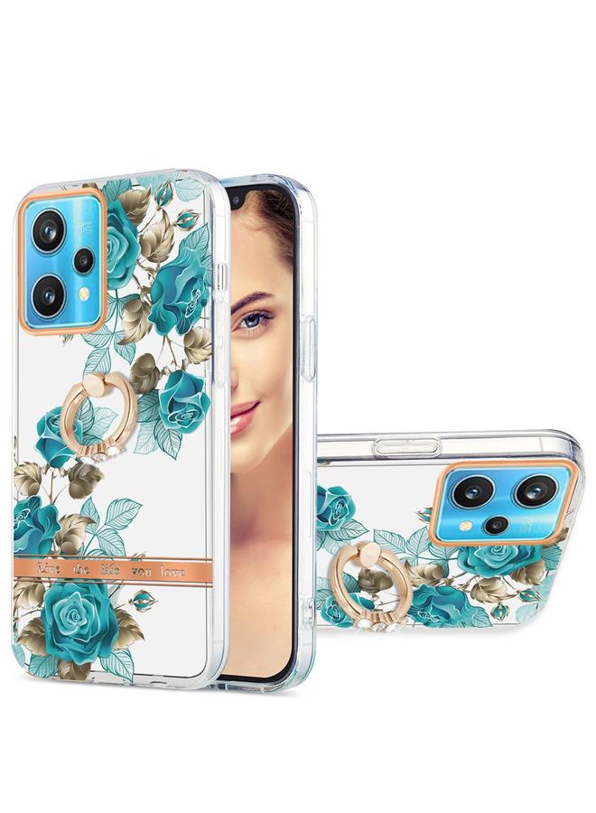 اس-توب جراب لهاتف OPPO Realme 9 Pro+ 5G Ring IMD Flowers TPU - Image 1