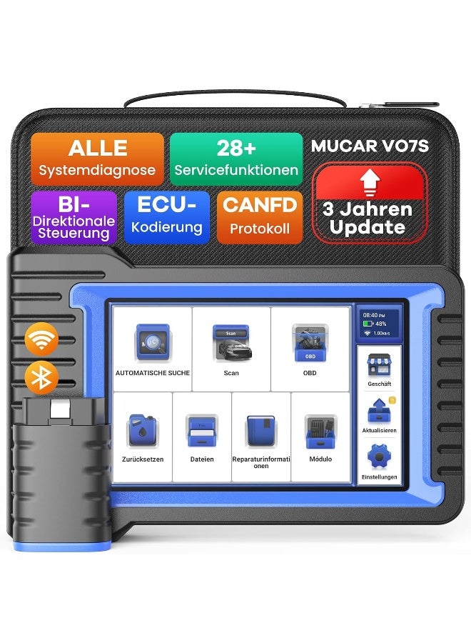 Mucar OBD2 Diagnostic Device, VO7S Car Diagnostic Tool with Bluetooth - Image 1