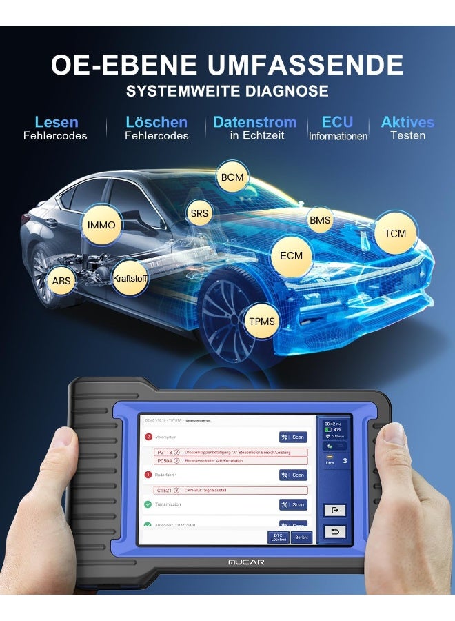 Mucar OBD2 Diagnostic Device, VO7S Car Diagnostic Tool with Bluetooth - Image 3