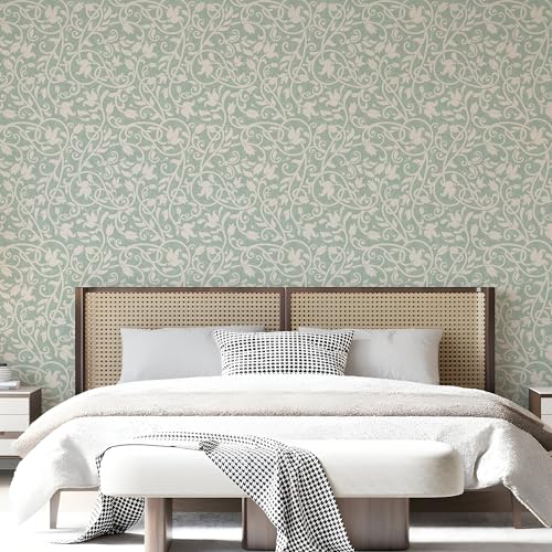 PAPER PLANE DESIGN Vintage Floral Wallpaper for Home Self Adhesive Waterproof Sticker -1 Roll Size 2 X 10 Feet.(20 Square Feet). (E) - Image 2