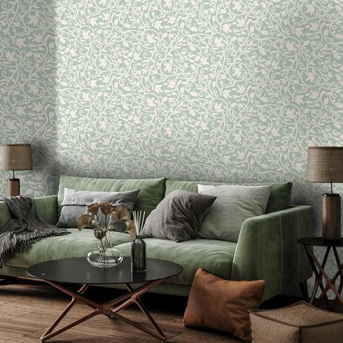 PAPER PLANE DESIGN Vintage Floral Wallpaper for Home Self Adhesive Waterproof Sticker -1 Roll Size 2 X 10 Feet.(20 Square Feet). (E) - Image 3