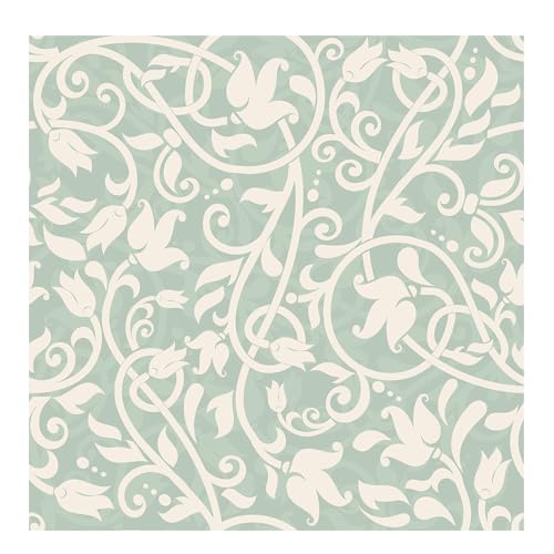 PAPER PLANE DESIGN Vintage Floral Wallpaper for Home Self Adhesive Waterproof Sticker -1 Roll Size 2 X 10 Feet.(20 Square Feet). (E) - Image 5