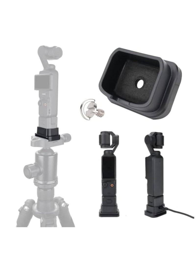 Silicone Non-Slip Base Support Base with Arca Swiss Interface for DJI Osmo Pocket 3, Silicone Non-Slip Desktop Mount, Osmo Pocket 3 Accessories, Inner softsponge Protection Accessories  - Image 1