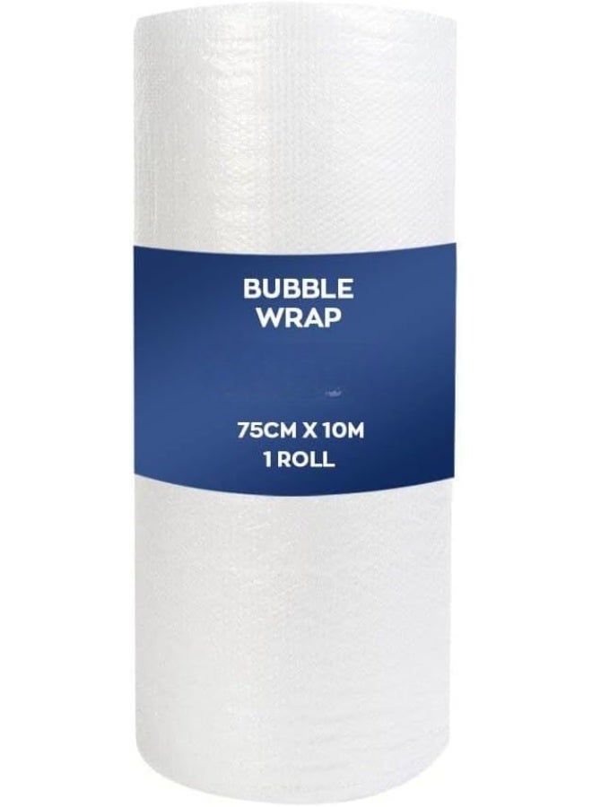 Wrap Roll, 75 cm x 10 m Air Bubble Cushioning Wrap for Packaging, Shipping, Mailing, Packing and Moving Supplies