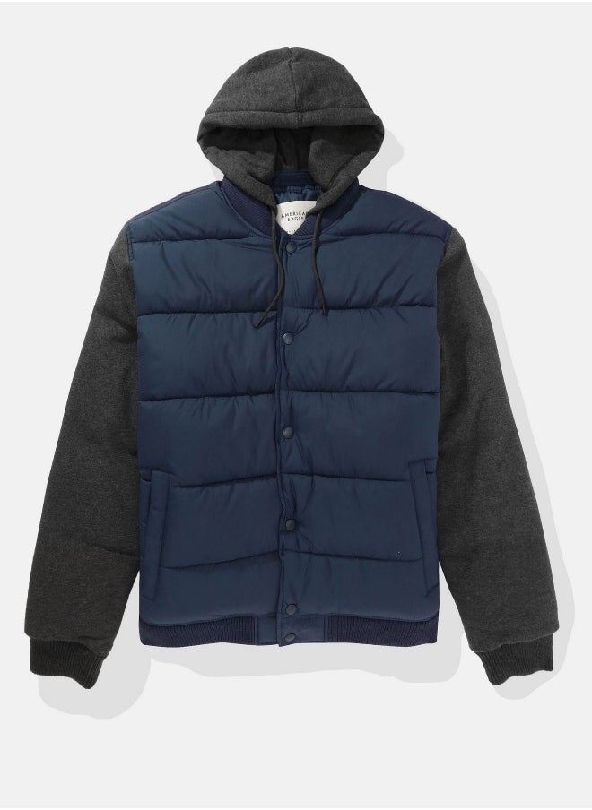 American Eagle - AE Bomber Puffer Jacket - Image 1