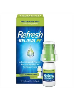 REFRESH RELIEVA Preservative-Free Tears Lubricant Eye Drops, 0.33 fl oz (10 mL)  - Image 1