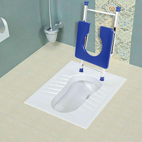 NEOSAFE Foldable 202-Grade Stainless Steel Commode Chair, Portable Toilet Stool with Anti-Slip Rubber Feet, 100 kg Weight Capacity, Stable & Easy-Clean Bathroom Aid for Elderly, Disabled & Patients - Image 3
