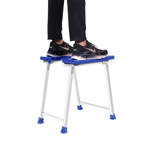NEOSAFE Foldable 202-Grade Stainless Steel Commode Chair, Portable Toilet Stool with Anti-Slip Rubber Feet, 100 kg Weight Capacity, Stable & Easy-Clean Bathroom Aid for Elderly, Disabled & Patients - Image 4