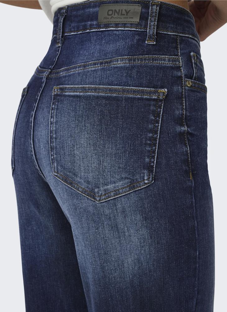 ONLY Casual High Waisted Wide Leg Jeans - Image 4