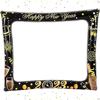 KATCHON KatchOn Inflatable New Year Photo Booth Frame - 30 Inch New Years Photo Booth Props 2023 | Happy New Year Decorations  - Image 1