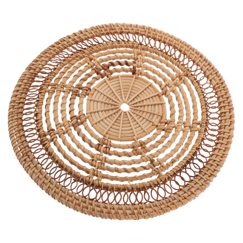 Handwoven Boho Woven Wall Hanging For Entryway Living Room Nursery And Bedroom Decor - Rustic Rattan Wall Art For Farmhouse Style - Image 3