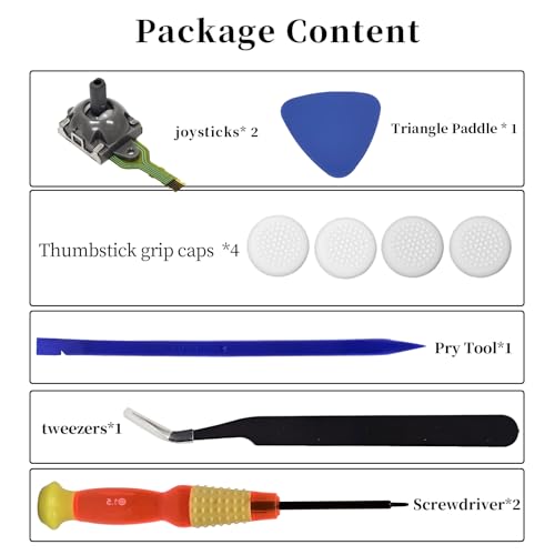 Eaglewireless 2 Pack Joystick Replacement for ROG Ally,GPD WIN3 Win4 Handheld and Pico 2 Pico 3 VR Controller Analog Stick Transducer Drift Repair Kit Accessories+Tools - Image 5
