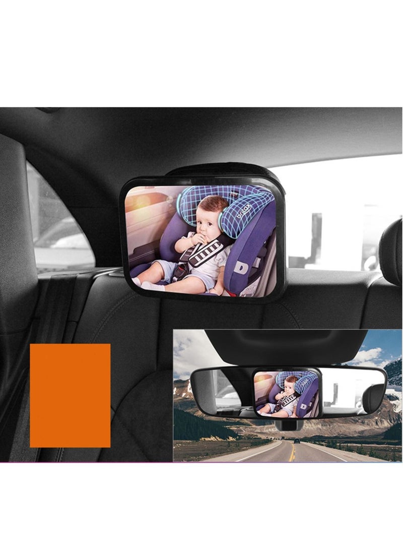 Baby Car Rear View Mirror Baby Car Backseat Mirror 360 Degree Adjustable Rear View Facing Back Seat Mirror - Image 2