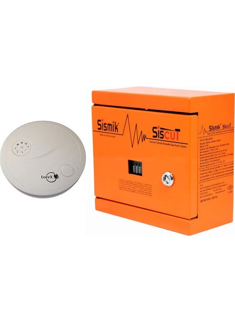 Seismic Siscut / 4 Output Electromechanical (No-C-Nc) Earthquake Sensor + Relay Smoke Detector