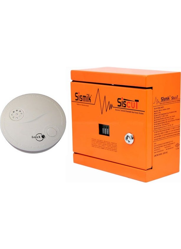 Sismik - Seismic Siscut / 4 Output Electromechanical (No-C-Nc) Earthquake Sensor + Relay Smoke Detector - Image 1