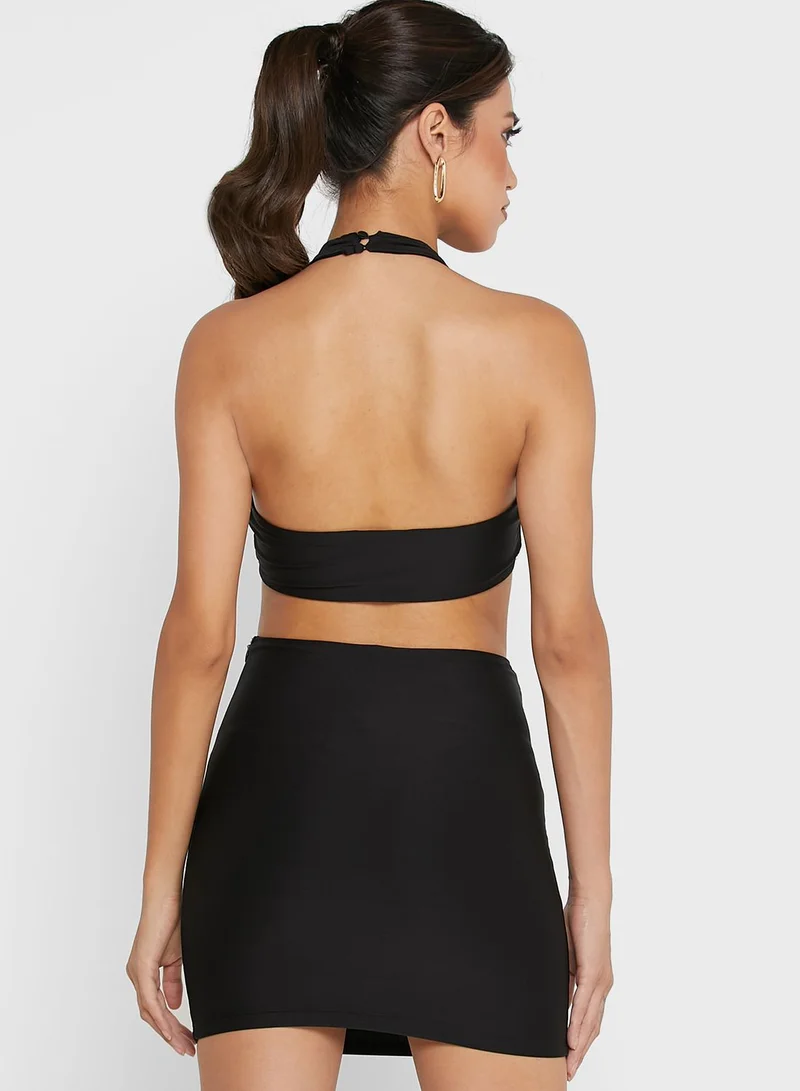 ODOLLS COLLECTION Cut Out High Neck Dress