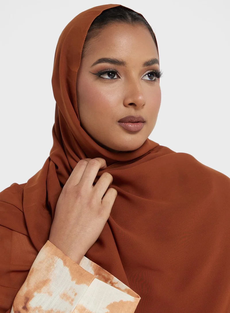 hayas closet Printed Open Abaya