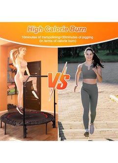 Arabest Foldable Mini Trampoline, Indoor Trampoline for Kids, Adults Indoor/Garden Workout, Fitness Rebounder（40Inch）  - Image 5