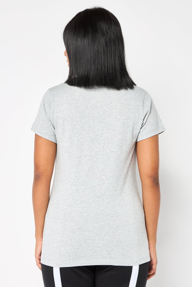 New Balance Women Athletic Fit Short Sleeves Running T-Shirt, Light Grey - Image 4