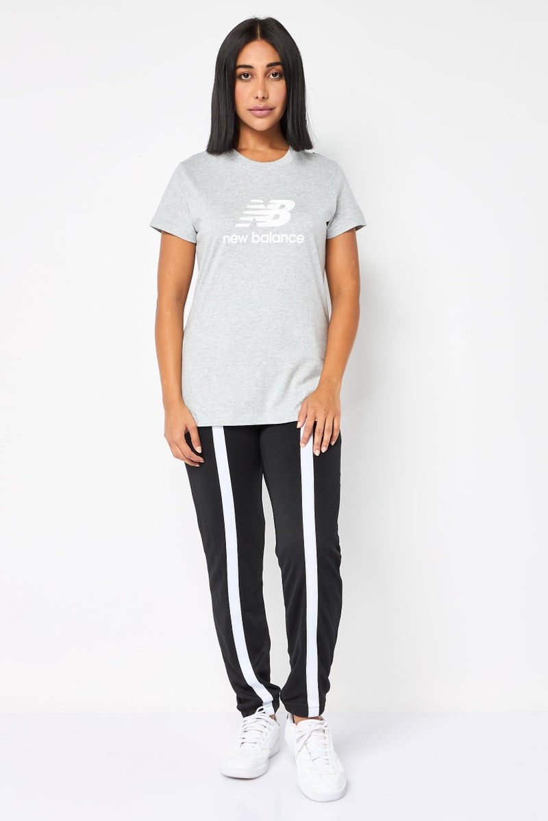 New Balance Women Athletic Fit Short Sleeves Running T-Shirt, Light Grey - Image 2