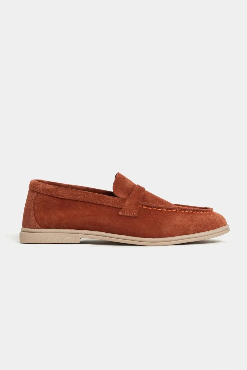 Nisantasi Shoes Bery Genuine Suede Leather Loafers