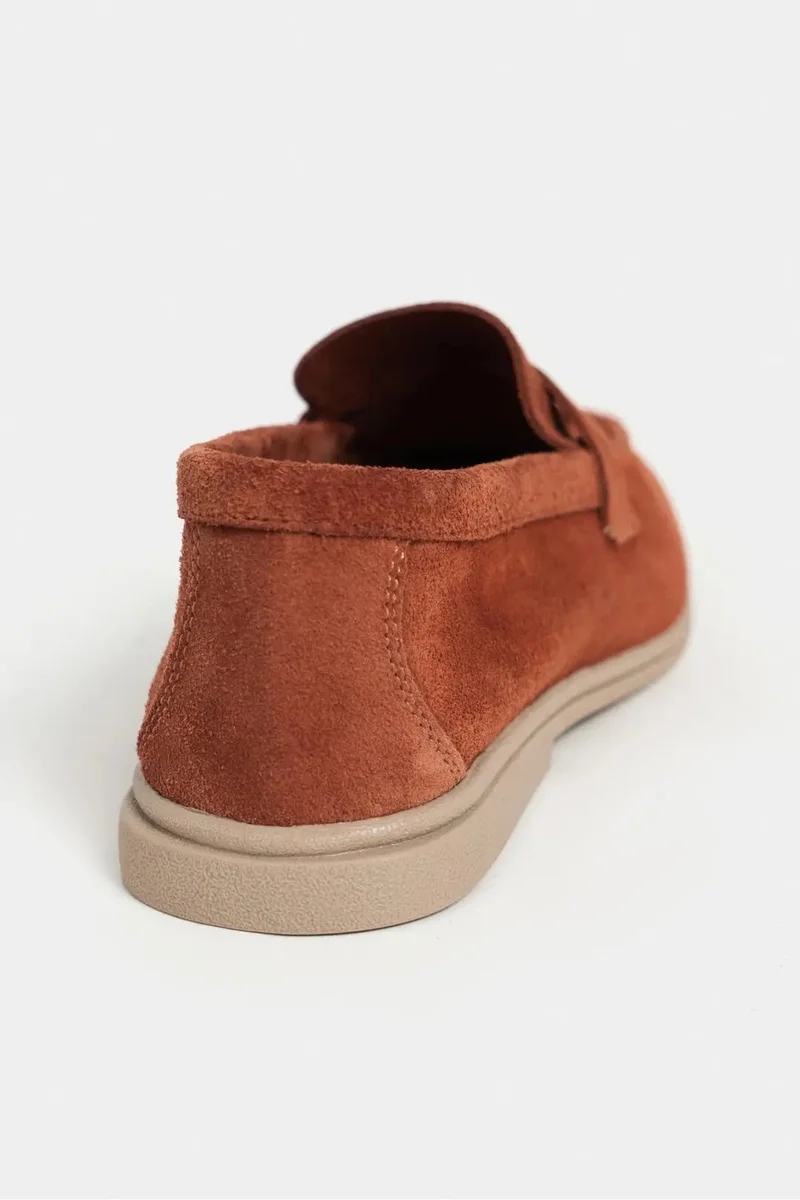 Nisantasi Shoes  Bery Genuine Suede Leather Loafers for Women | Best Price UAE