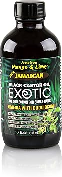 Jamaican Mango Lime Jamaican Black Castor Oil Ximenia with Dudu Osum 4 oz