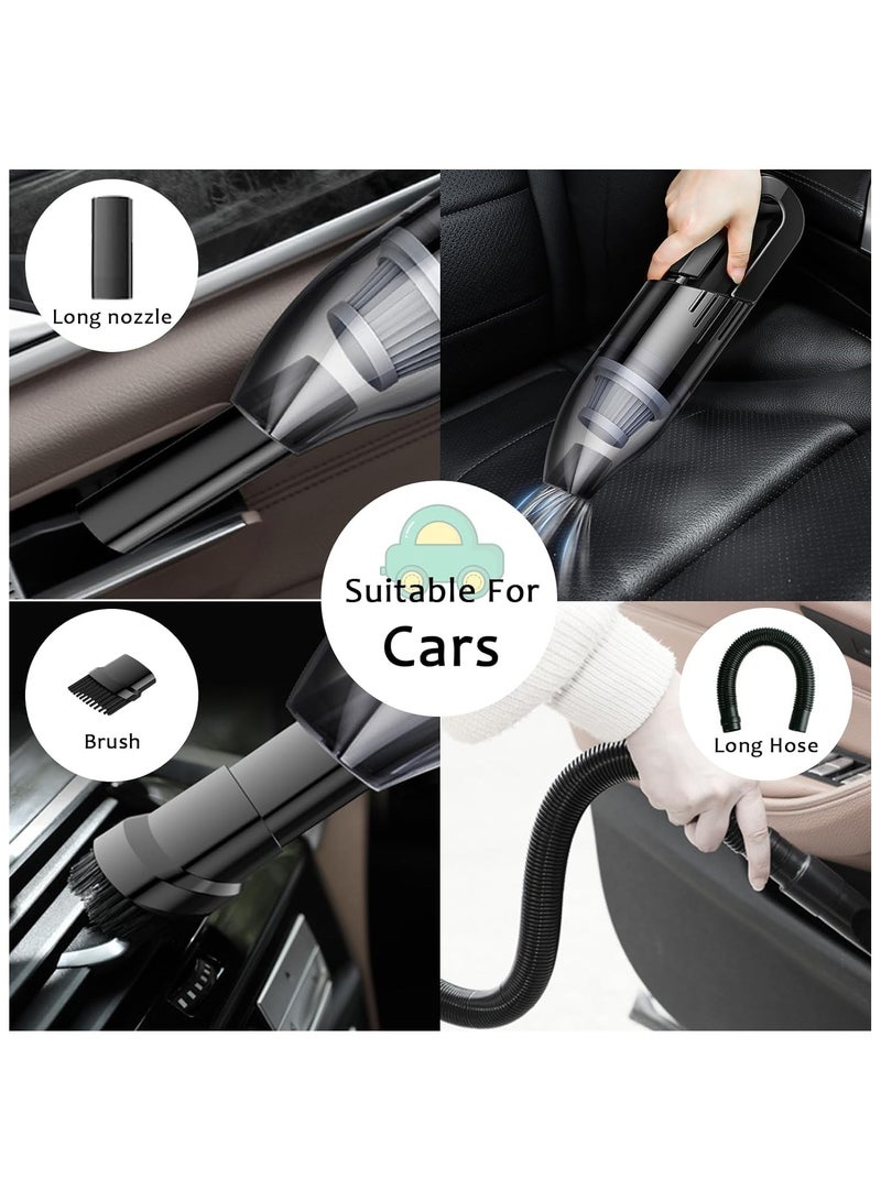 Portable Car Vacuum Cleaner,6000Pa Cordless Vacuum Cleaner,Powerful Handheld Vacuum Suction for Car Home and Office - Image 4