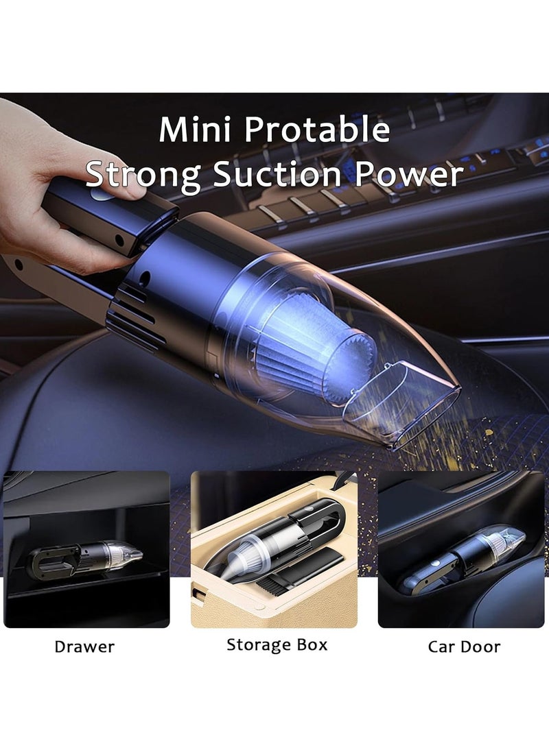 Portable Car Vacuum Cleaner,6000Pa Cordless Vacuum Cleaner,Powerful Handheld Vacuum Suction for Car Home and Office - Image 3