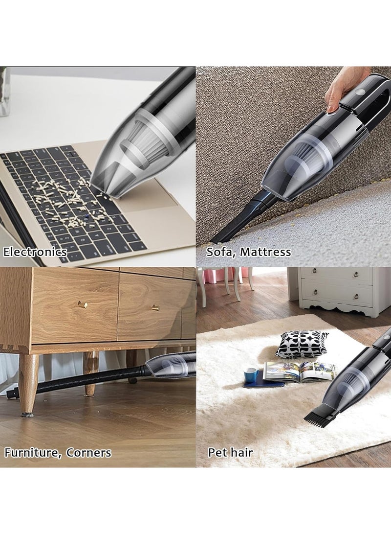 Portable Car Vacuum Cleaner,6000Pa Cordless Vacuum Cleaner,Powerful Handheld Vacuum Suction for Car Home and Office - Image 5