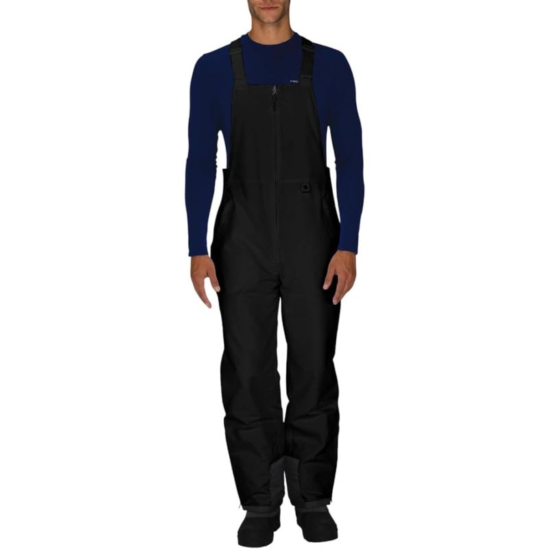 Arctix Men's Essential Insulated Bib Overalls, Black, X-Large/34" Inseam - Image 1