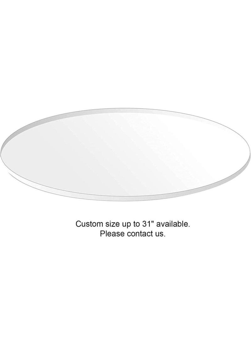 BPA - 7.5 inch Acrylic Cake Discs - Set of 2 Circles 0.12 inch Thick with Sc - Buttercream Round Cake Decorating Icing Bake Tools - Image 1