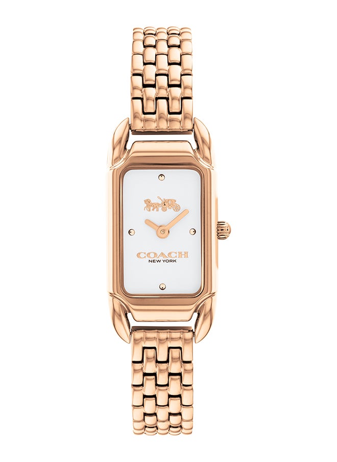 COACH - Women's Analog Rectangle Shape Stainless Steel Wrist Watch 14504171 - 17.5 Mm - Image 1