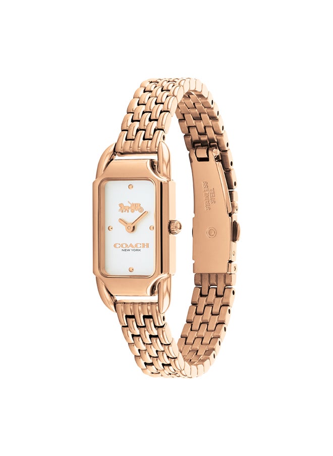 COACH - Women's Analog Rectangle Shape Stainless Steel Wrist Watch 14504171 - 17.5 Mm - Image 1