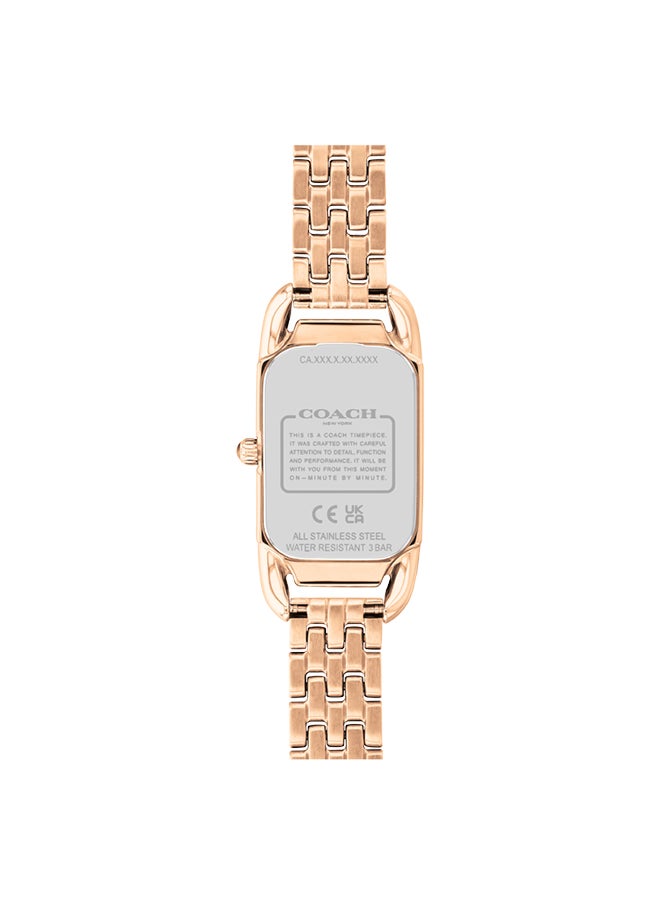 COACH - Women's Analog Rectangle Shape Stainless Steel Wrist Watch 14504171 - 17.5 Mm - Image 1