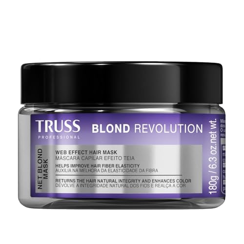 TRUSS Blond Revolution Net Blond Hair Mask - Color-Enhancing Hair Repair Mask to Restore Natural Hair Health, Hair Shine & Vibrancy - Designed with a Web-Effect Formula (6.3 oz) - Image 1