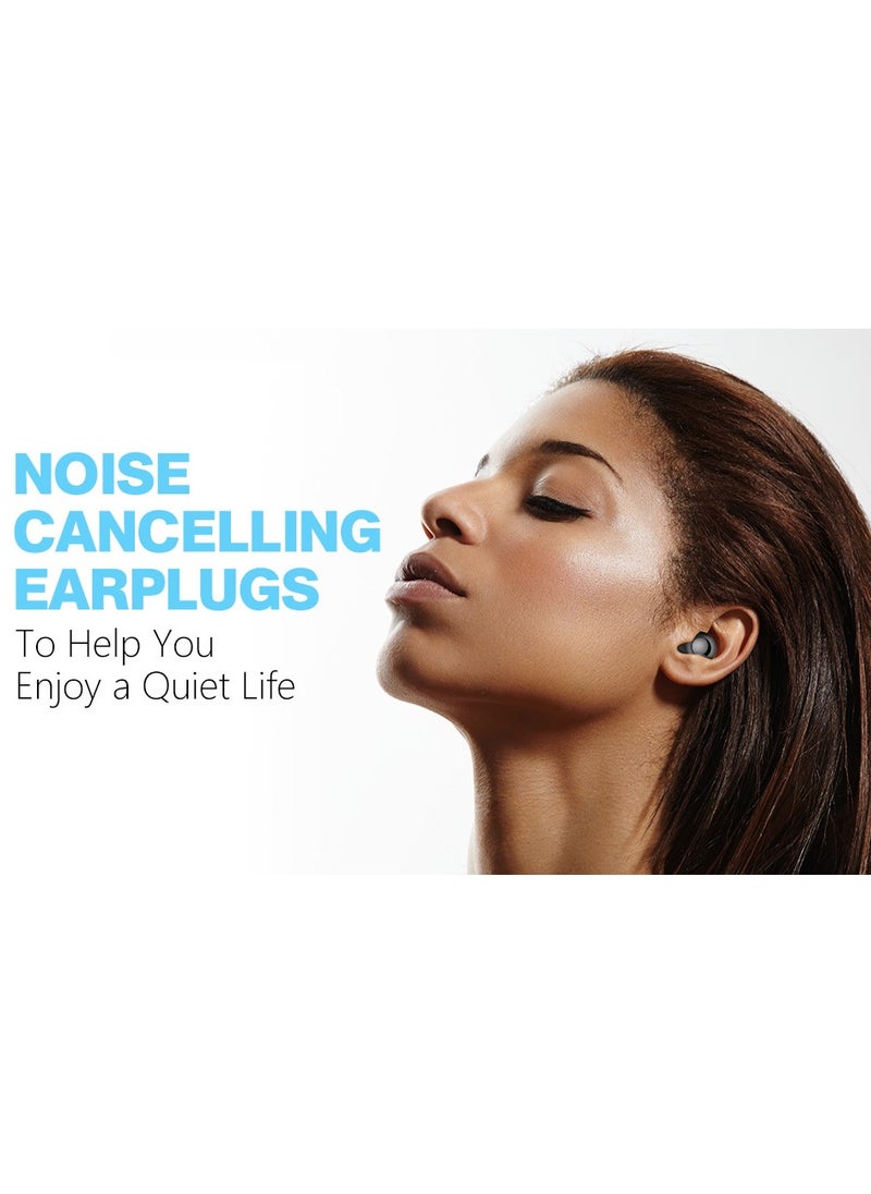General - Sleep Noise Cancelling Earplugs – Reusable Silicone Earplugs with 3 Pairs of Eartips and Case, Ideal Sleeping Earplugs, Soft and Comfortable Hearing Protection for Sleeping, Concerts, Work, Traveling and Focusing - Image 1