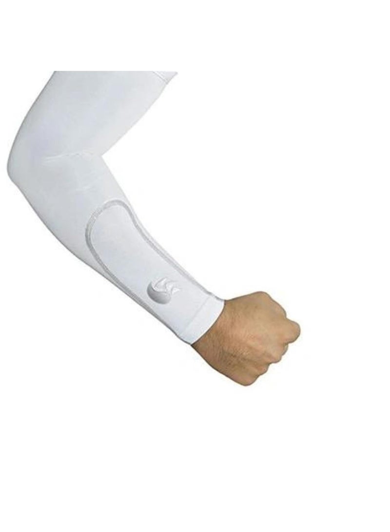 دي أس سي كم ذراع ضاغط | أبيض | الحجم: متوسط ​​| للجنسين | الحماية من الشمس | مثالي للأنشطة الخارجية والرياضية | أداء يتمدد ويمتص الرطوبة - Image 4