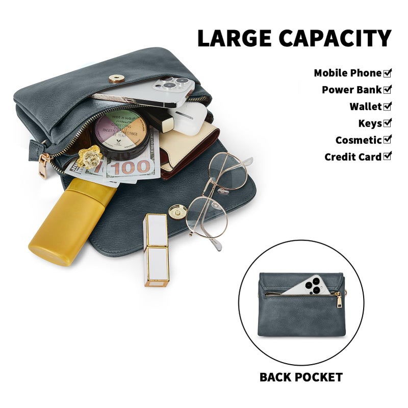 CHOLISS Small Crossbody Bags for Women, Vegan Leather Cell Phone Purse, Mini Travel Purse with Adjustable Strap Womens Gifts - Image 5