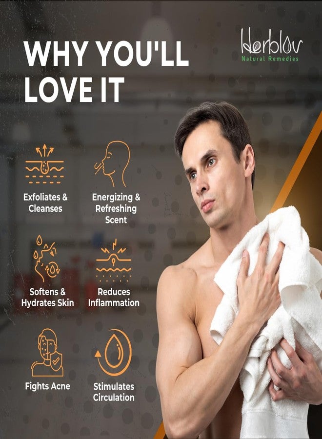 Herblov Mechanic Soap for Hands & Body - Natural Working Hand Soap Bar for Him - Heavy-Duty Extra Gritty Tough on Gunk & Greasy Grime Pumice Soap - Exfoliating Hand Cleaner for Mechanics, Made in the USA - Image 3