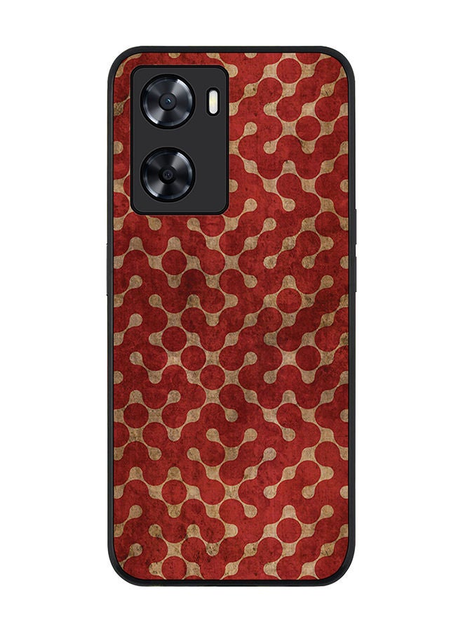 Stylizedd Rugged Black edge case for Oppo A57 4G/Oppo A77 4G/Oppo A77s Slim fit Soft Case Flexible Rubber Edges Anti Drop TPU Gel Thin Cover - Connect The Dots (Red) - Image 1
