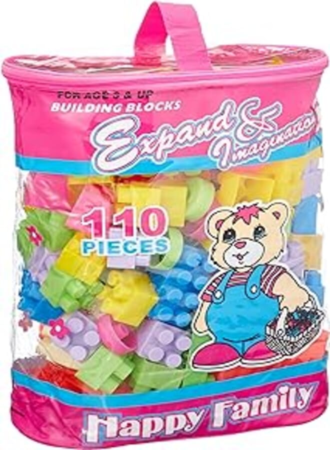 Happy family cubes bag 110pcs - rose 